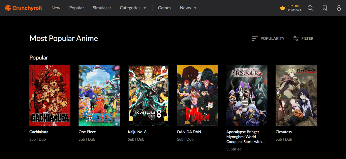 Crunchyroll (crunchyroll.com)