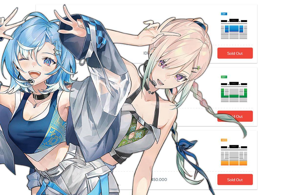 Tiket konser hololive Indonesia di bulan November telah habis terjual. (Berbagai sumber)