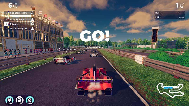 Tampilan gameplay dari iRacing Arcade, grafisnya terlihat berwarna! (Steam)