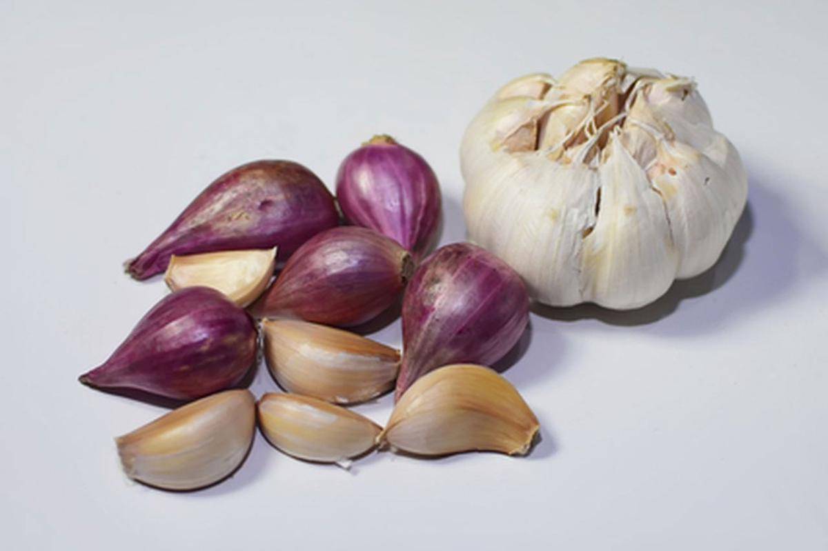 Bawang merah dan bawang putih. (Kompas)