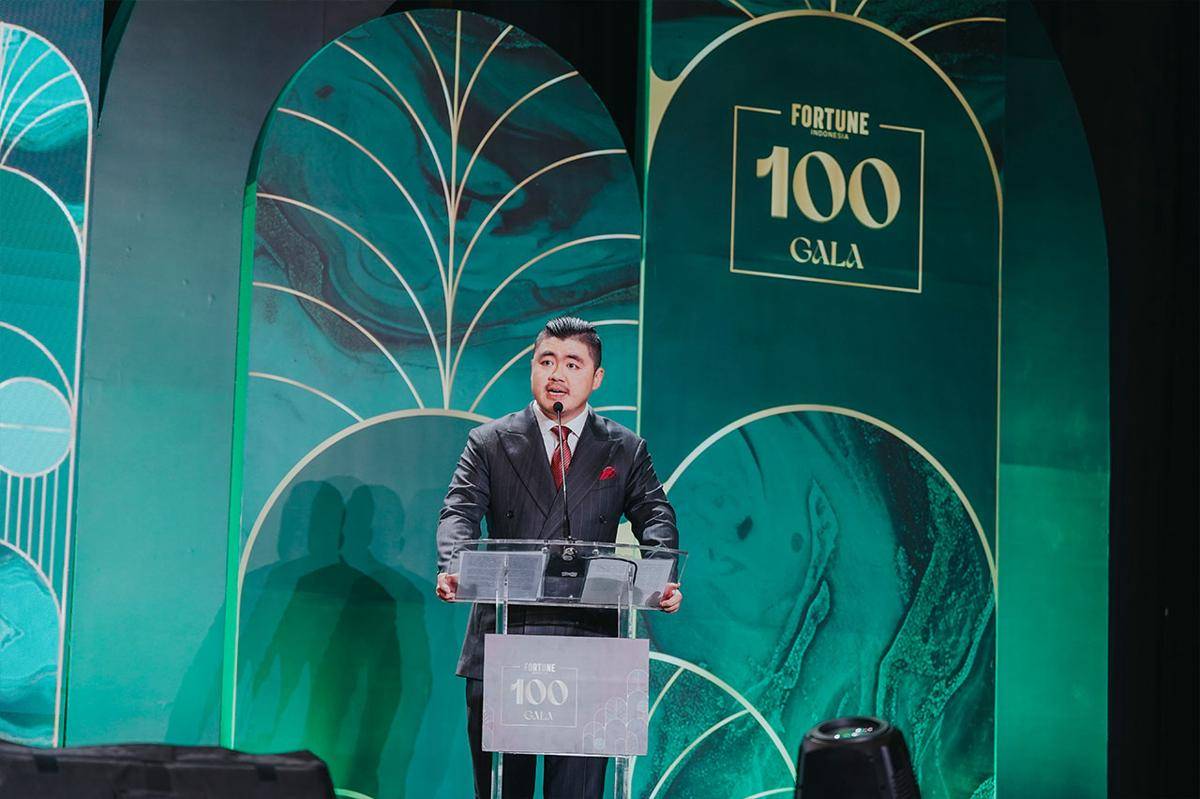 Winston Utomo, Founder & CEO IDN, membuka FORTUNE Indonesia 100 Gala. (Dok. FORTUNE Indonesia)