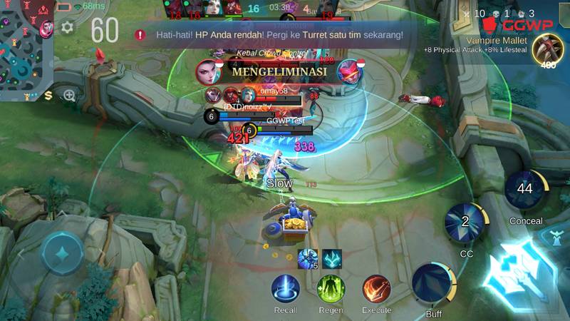 Benchmark MLBB POCO C85 (Dok. GGWP)