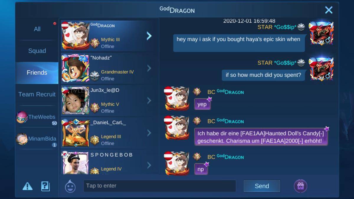 Begini cara melihat chat Mobile Legends. (Reddit)