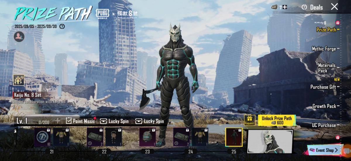 Cara Dapatkan Skin Kolaborasi PUBG MOBILE x Kaiju No. 8