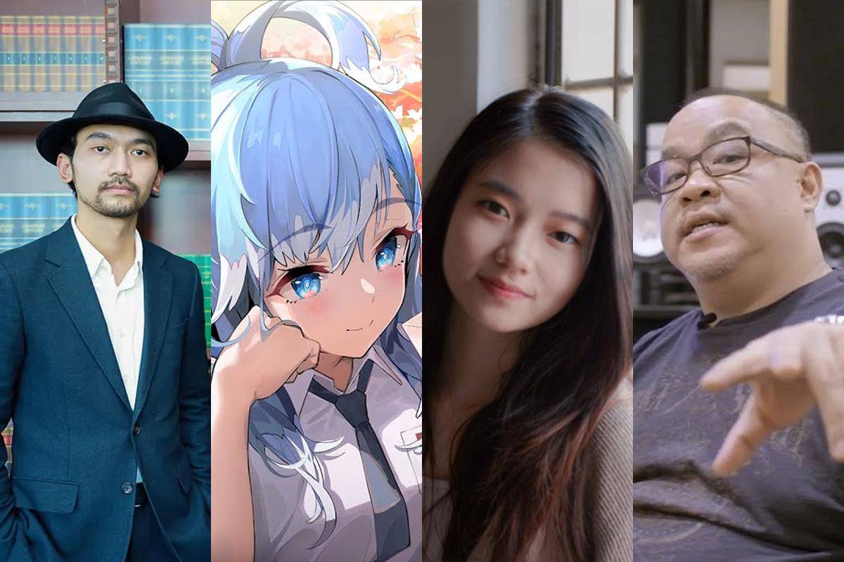 Kiri ke kanan: Luthfi, Kobo Kanaeru, Shania Yan, DJ Sumantri. (Berbagai sumber)