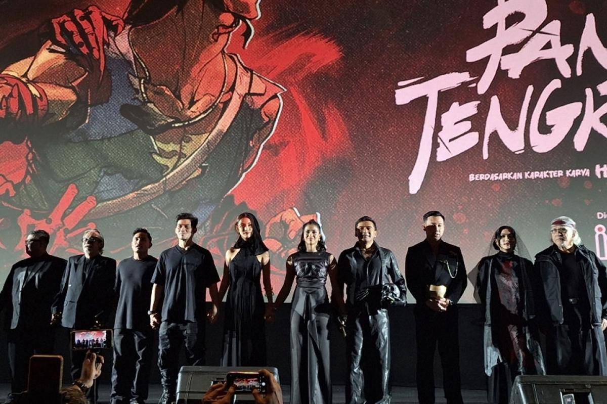 Suasana premiere Panji Tengkorak. (Tabloid Bintang)