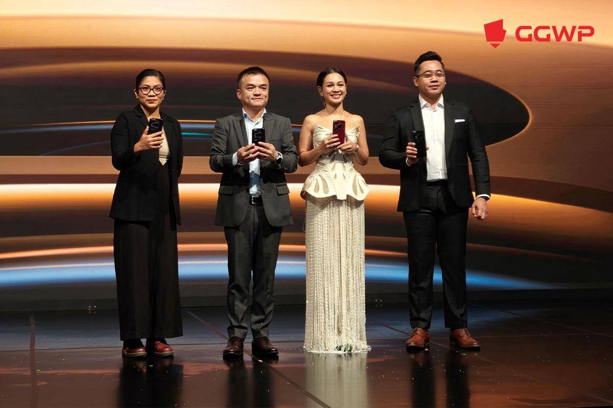 Tim Huawei dan penyanyi Andien memperkenalkan HUAWEI Pura 80 Series. (Dok. GGWP)