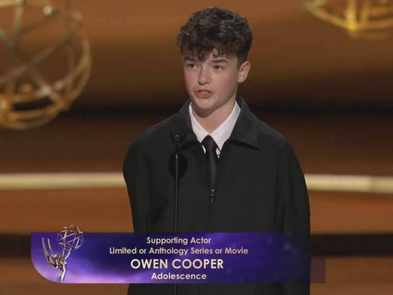Pidato kemenangan Owen Cooper di Emmy Awards (medcom.id)