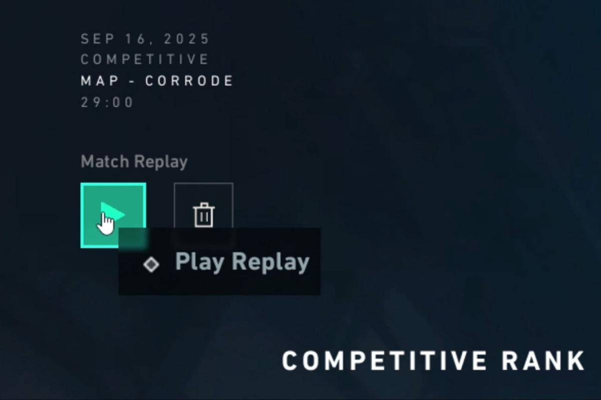 Tombol Replay di akhir match. (Fragster)