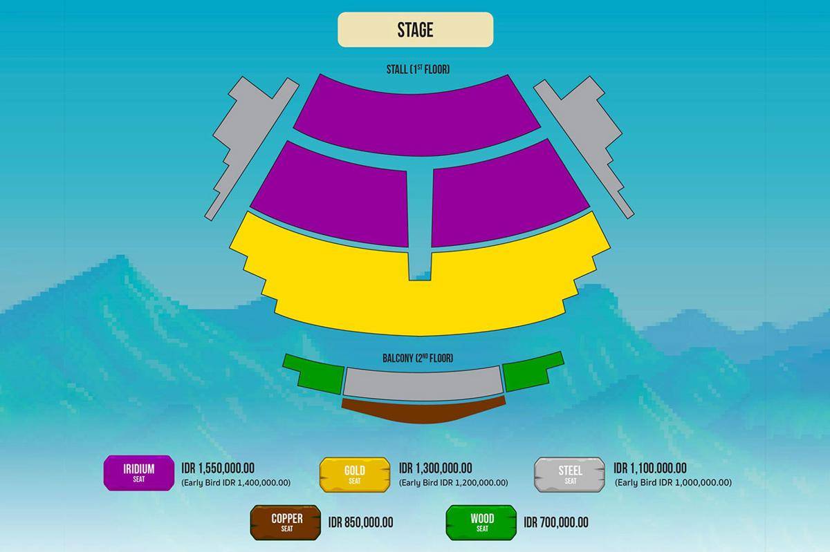 Seating map konser Stardew Valley: Festival of Seasons. (Dok. SOHO LIVE)