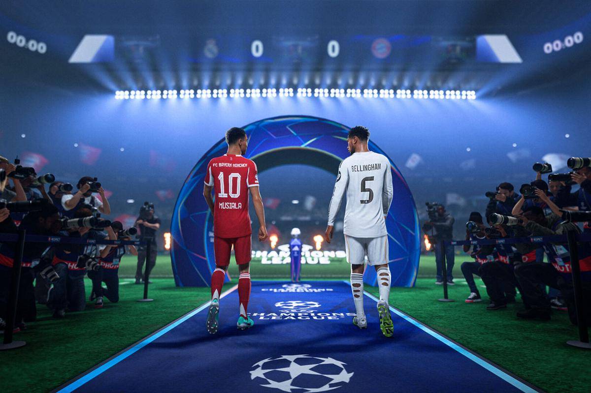 Jude Bellingham dan Jamal Musiala, player cover di EA FC 26. (Steam)