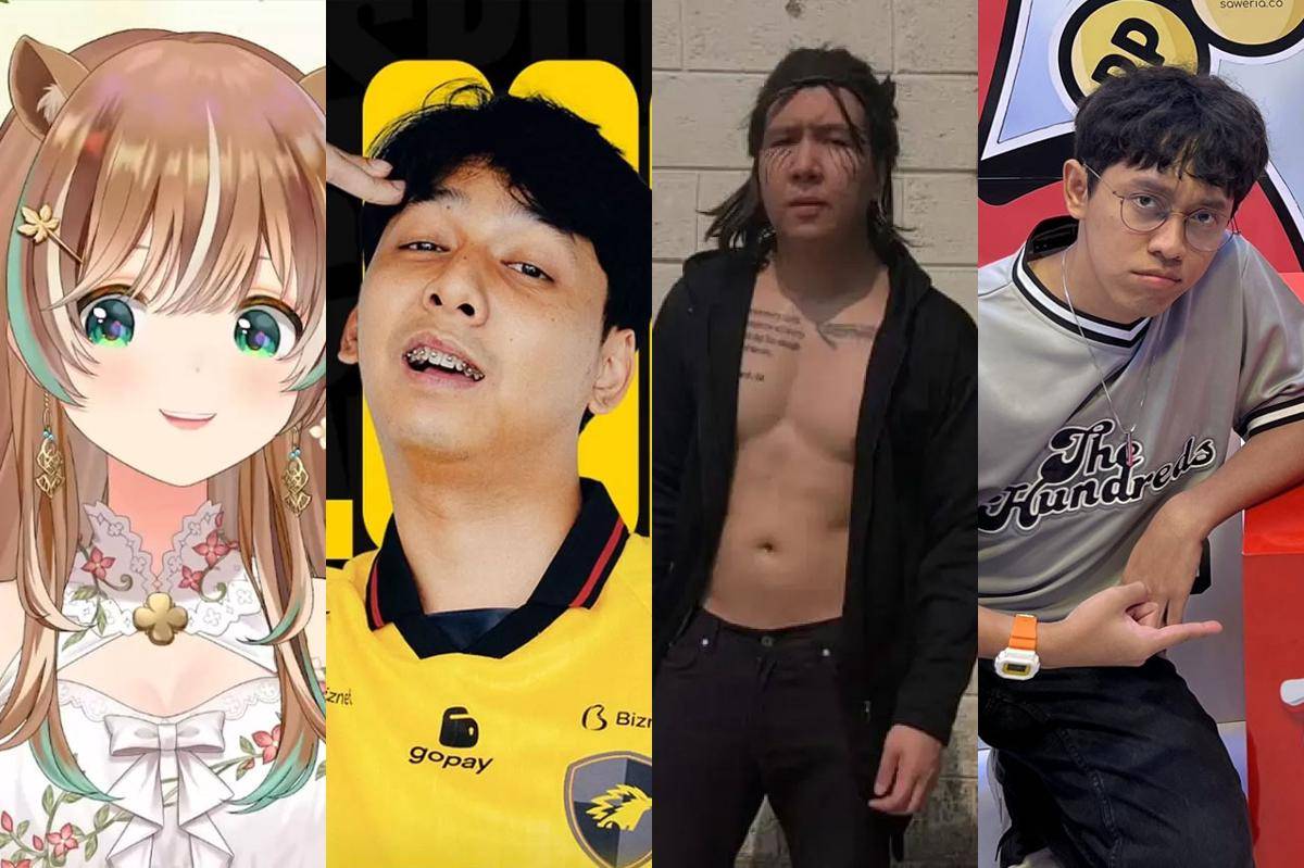 Ayunda Risu, Luthfi Halimawan, Brando Chill & Games, dan Crispy Cendy. (Berbagai sumber)