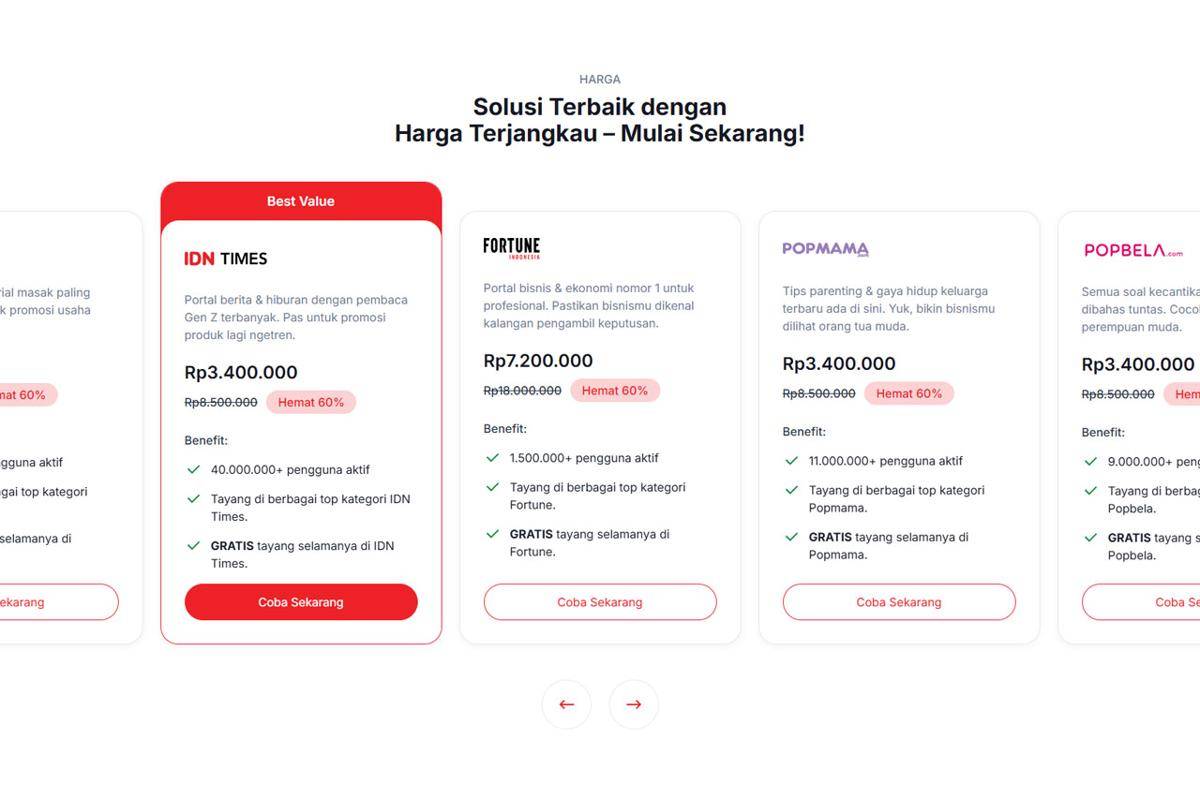 Artikel Self-Serve Advertorial Ads dijamin tayang selamanya. (Dok. IDN Ads)