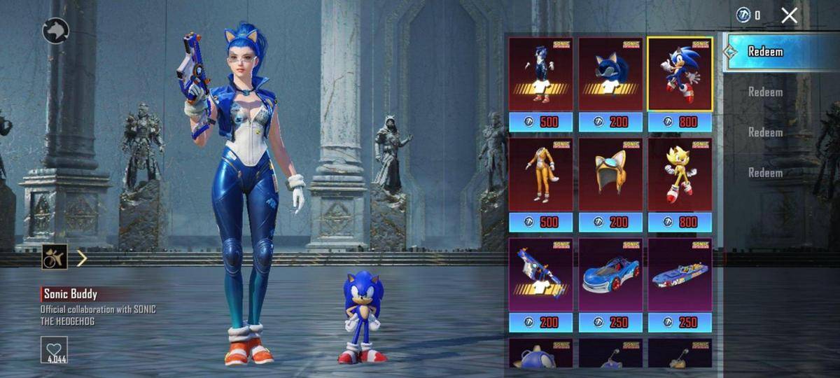 Skin karakter Sonic. (Dok. Krafton)
