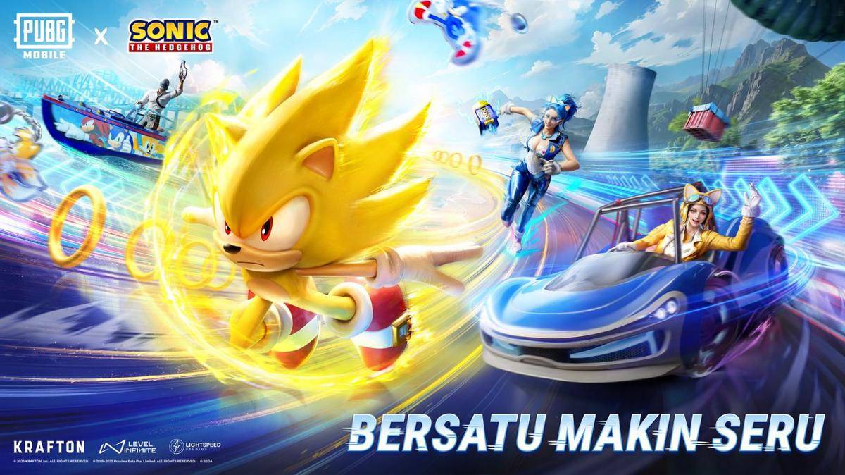 Update kolaborasi PUBG Mobile x Sonic The Hedgehog rilis 3 Oktober. (Dok. Krafton)