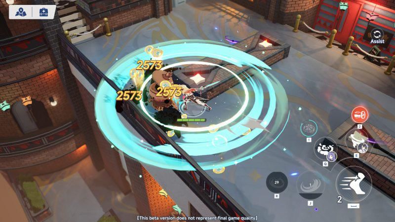 Gameplay dari fase CBT Global Stella Sora (ggwp/steven sianada)