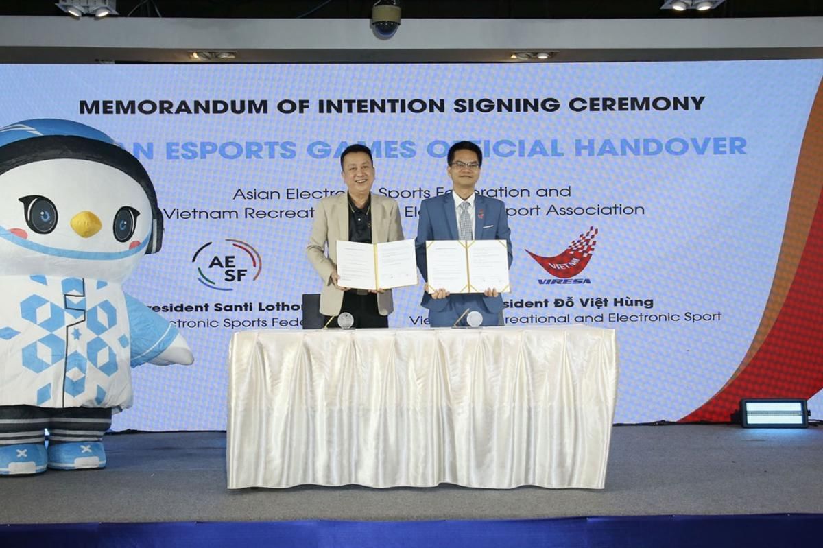 Penandatanganan MoI Asian Esports Games 2026 Vietnam. (Dok. AESF)