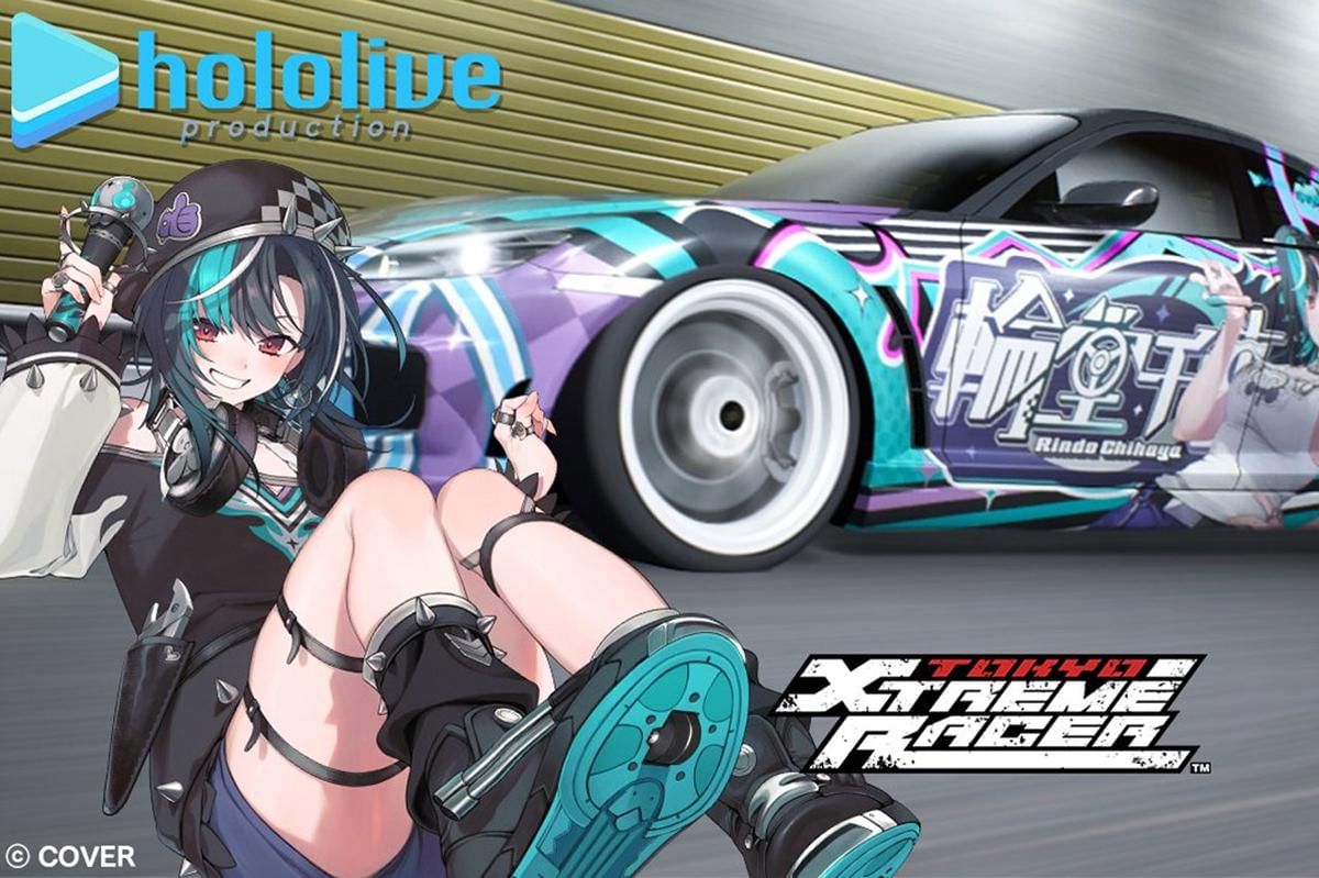 DLC gratis Tokyo Xtreme Racer bertema Rindo Chihaya hololive akan segera rilis.  (Dok. Genki)