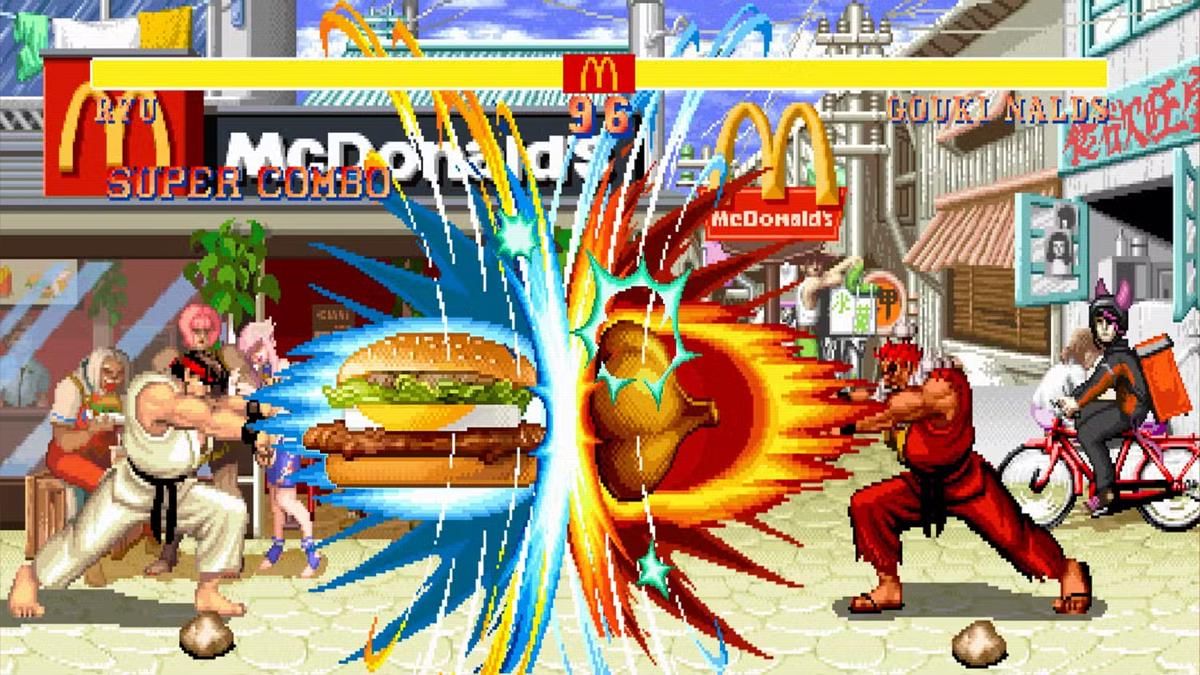 Ryu vs. Gouki Nalds (www.x.com/McDonaldsJapan/)