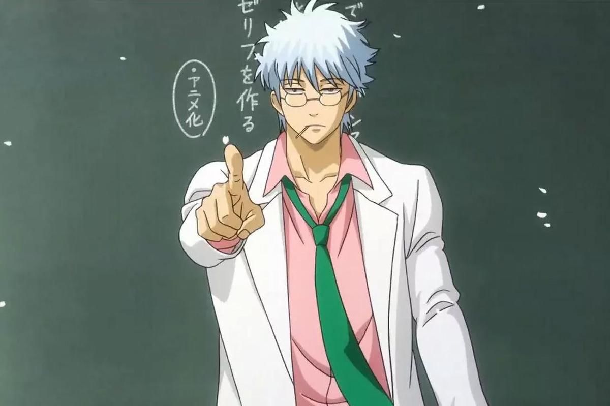 Ginpachi-sensei awalnya muncul di chapter bonus manga Gintama. (Popline.id)
