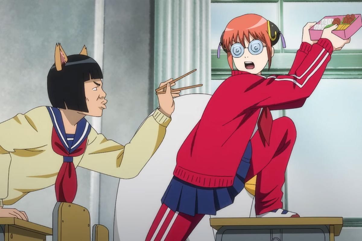 Humor khas Gintama yang absurd diterjemahkan ke dalam setting SMA. (Anime Trending)
