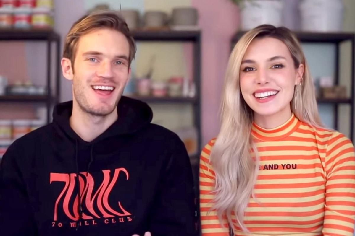PewDiePie bersama istri Marzia. (NBC News)