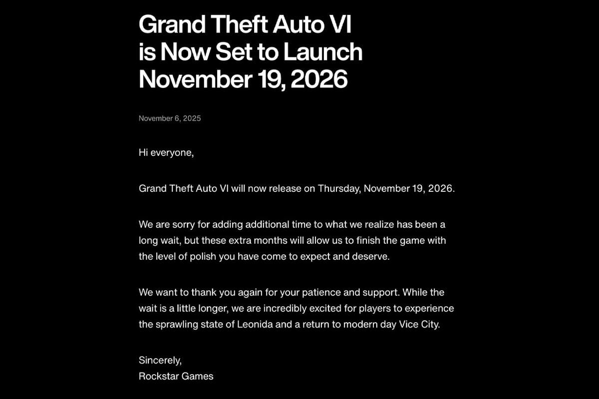 Rilis resmi dari Rockstar Games. (Dok. Rockstar Games)