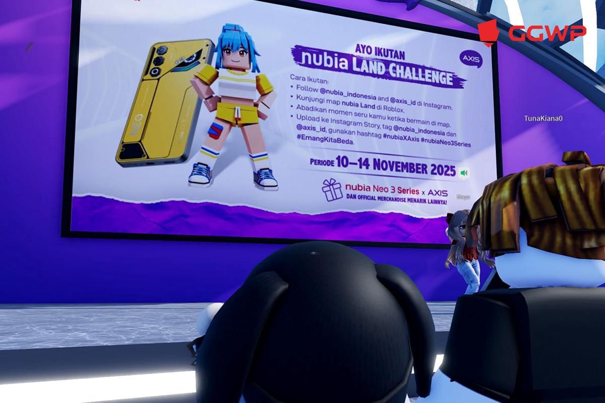Tantangan Nubia Land di Roblox. (Dok. GGWP)