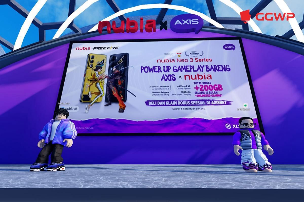 Penjualan Nubia Neo 3 sudah termasuk bundling Axis. (Dok. GGWP)