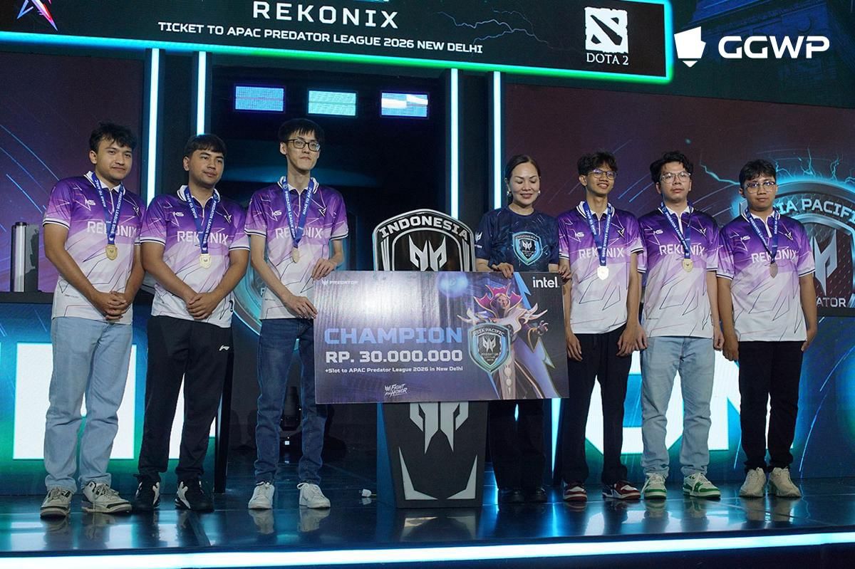 Rekonix menjadi juara cabang Dota 2. (Dok. GGWP)