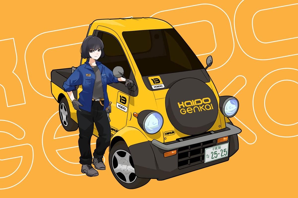 Kaido Genkai adalah game balapan bergaya anime. (Dok. Karoshi Electric Company)