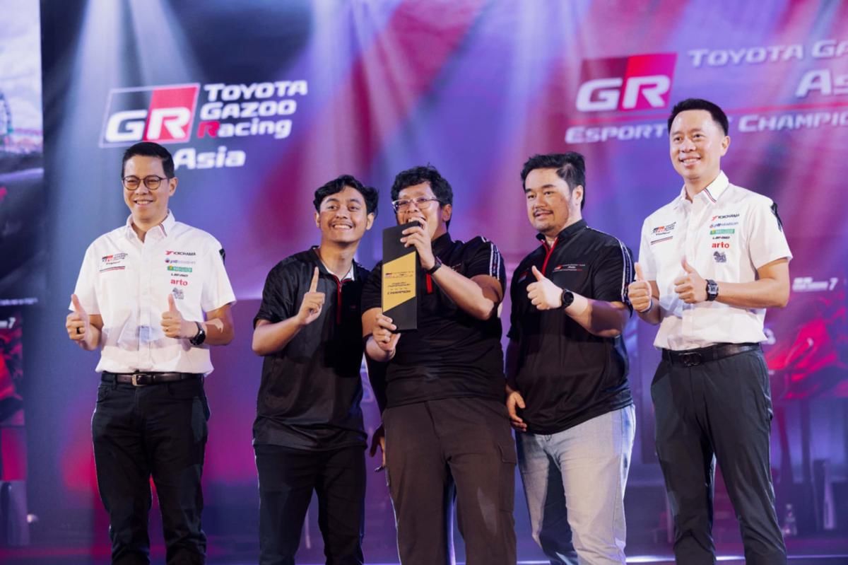 Tim Indonesia berhasil menjadi juara di dua kategori Toyota GR Asia Esports GT Championship 2025. (Dok. Toyota Motor Asia)