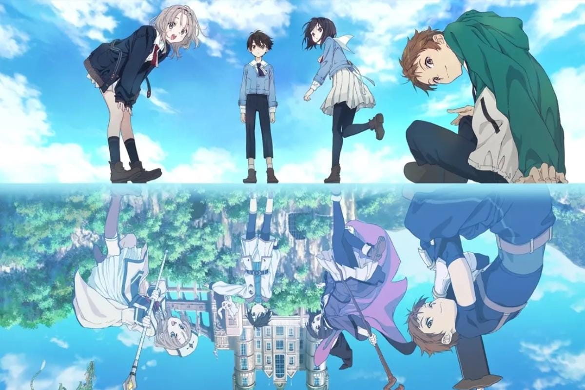 Di Demons' Crest, dunia nyata menyatu dengan dunia game VRMMORPG Actual Magic. (Animate)