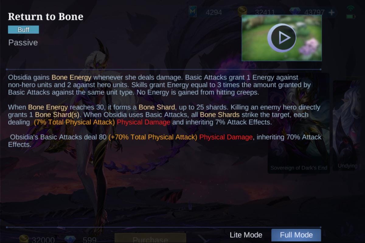 Skill pasif Obsidia (Dok. GGWP/Mecca Medina)