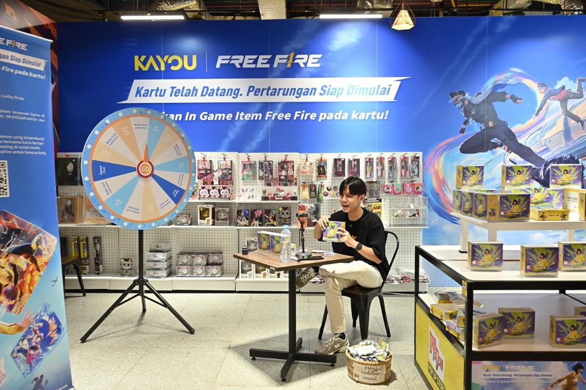 Andrast dalam sesi launching kartu Free Fire KAYOU di Indonesia. (Dok. Garena/KAYOU)