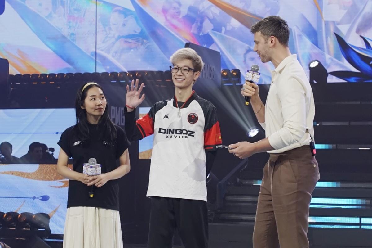 Wawancara post-match bersama D'Xavier Levis. (Dok. GGWP/Mecca Medina)