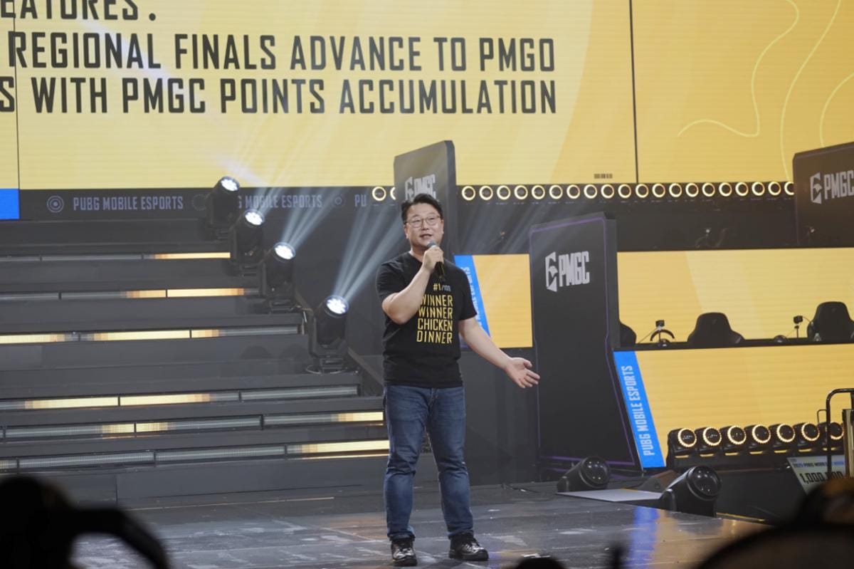James Yang dari Level Infinite mempresentasikan roadmap epsorts PUBG Mobile tahun 2026. (Dok. GGWP/Mecca Medina)