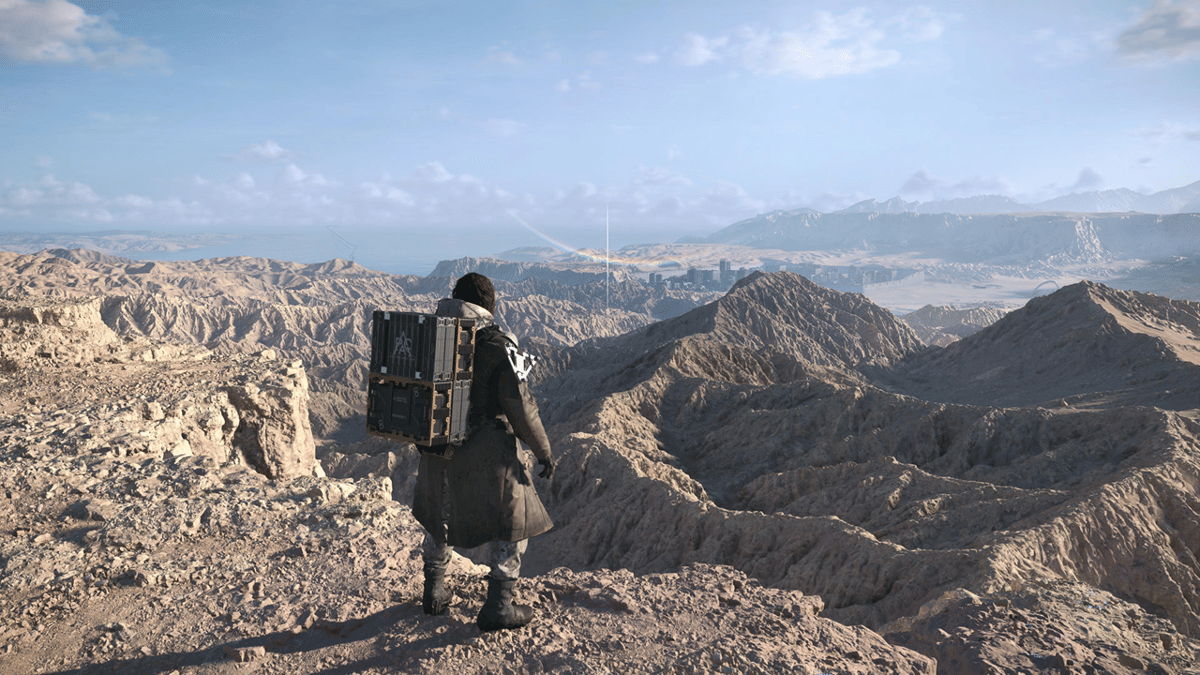 cuplikan gameplay Death Stranding 2: On the Beach