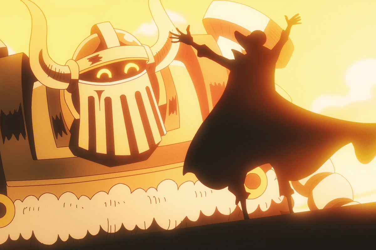 Joy Boy berbicara dengan Emet.