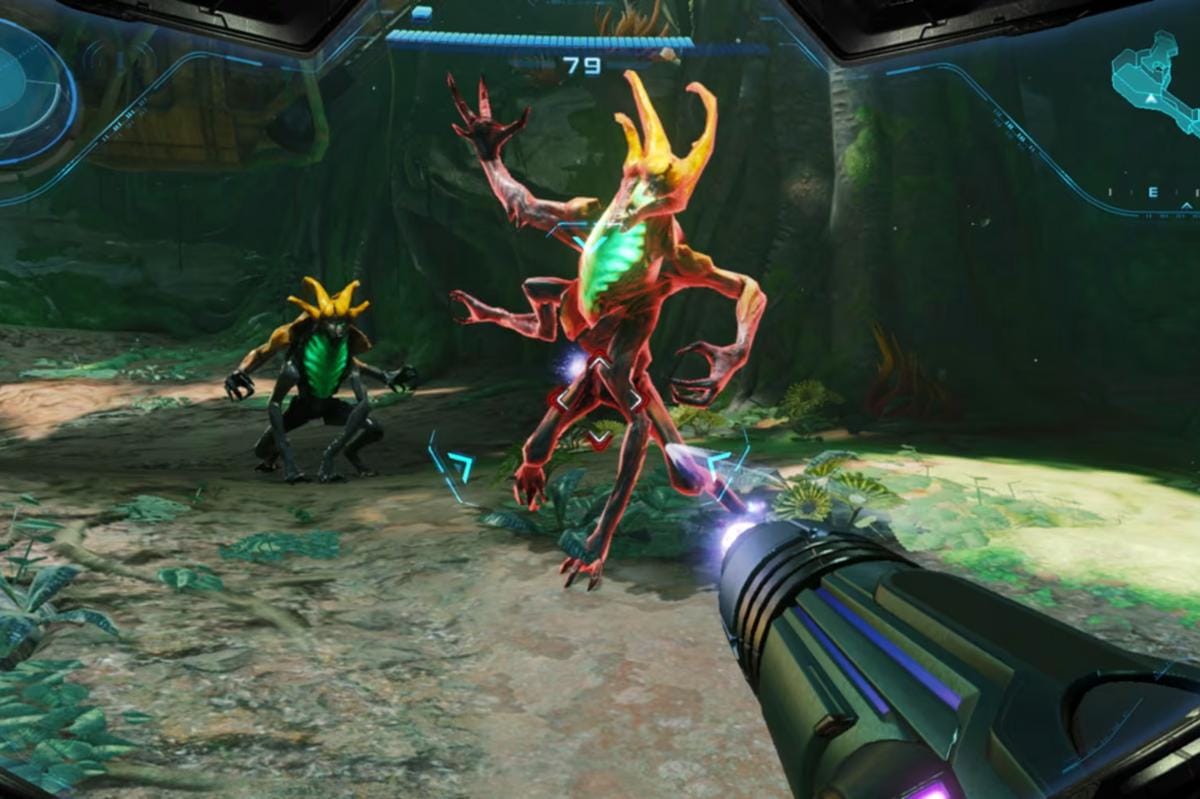 Samus Aran menghadapi musuh baru dengan kemampuan barunya. (Dok. Nintendo)