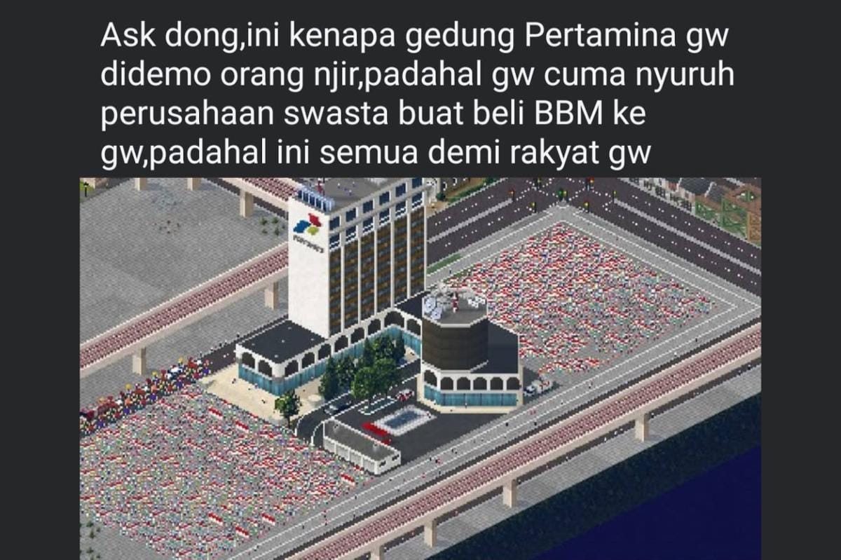 Meme buatan player TheoTown Indonesia. (Facebook)