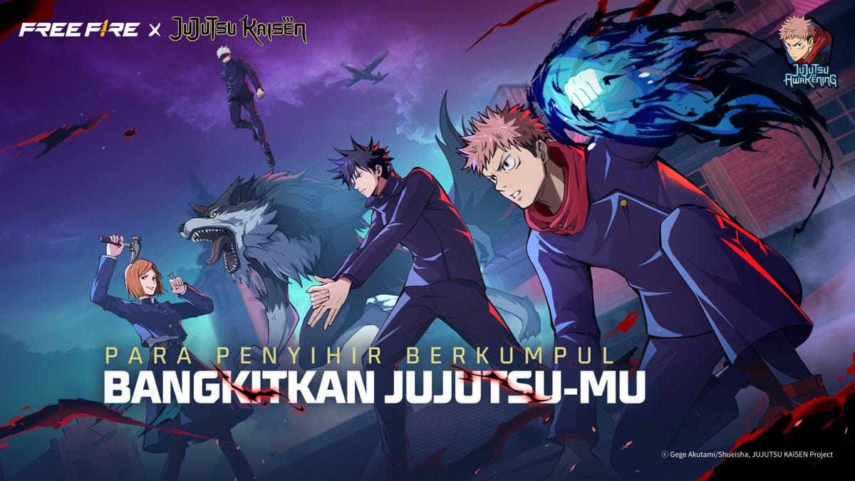 Kolaborasi Free Fire x Jujutsu Kaisen Resmi Hadir, Ini Detailnya