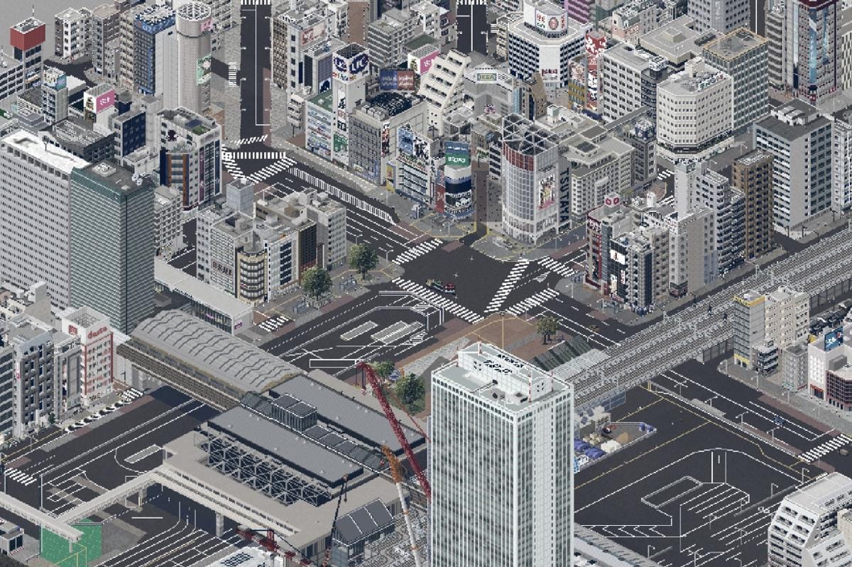 Map TheoTown dengan mod kota Tokyo. (Steam)
