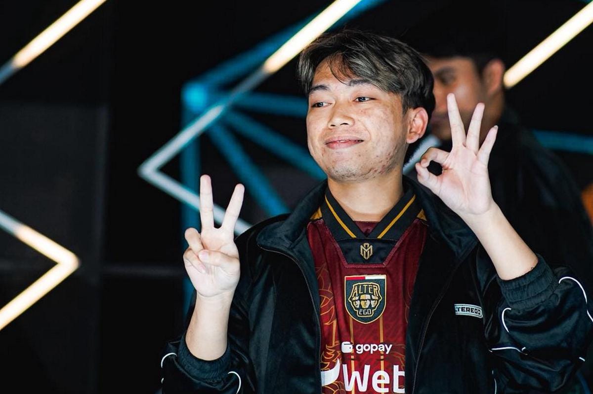 Selebrasi AE Hijumee usai menang melawan YG. (Dok. Moonton)