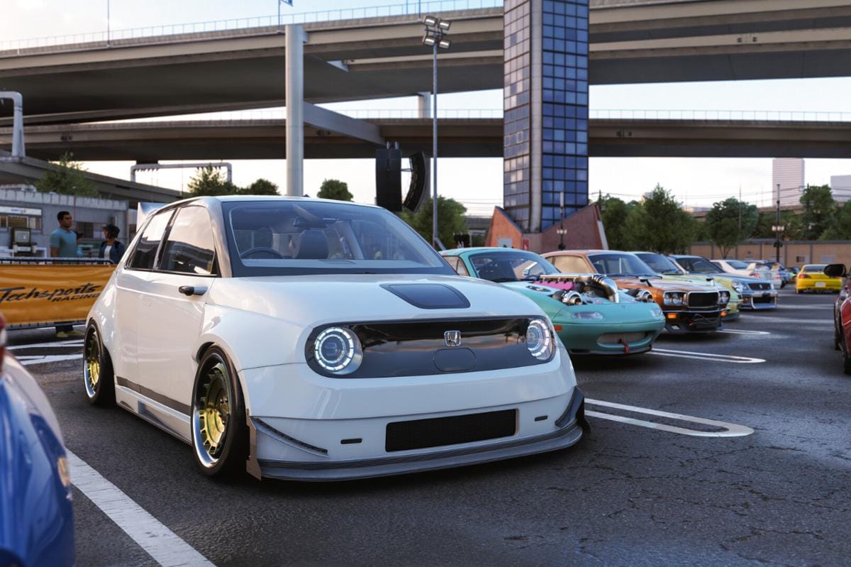 Suasana Car Meet di Daikoku PA. (Steam)