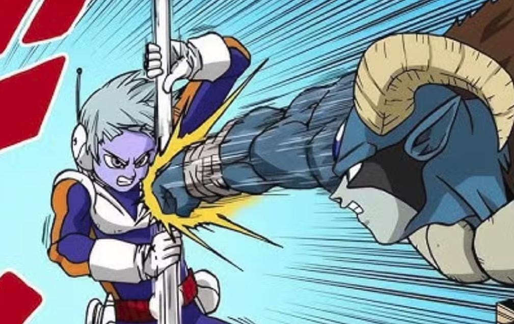 Merus menahan serangan Moro - Dragon Ball Super