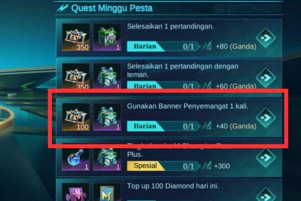 Banner Penyemangat M7 MLBB: Cara Menyelesaikan Misi dan Hadiah