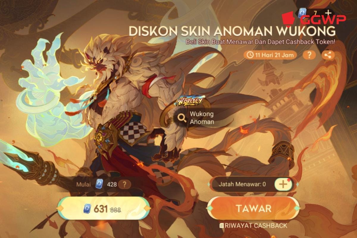 Selesaikan misi untuk mendapatkan diskon skin Anoman. (Dok. GGWP)