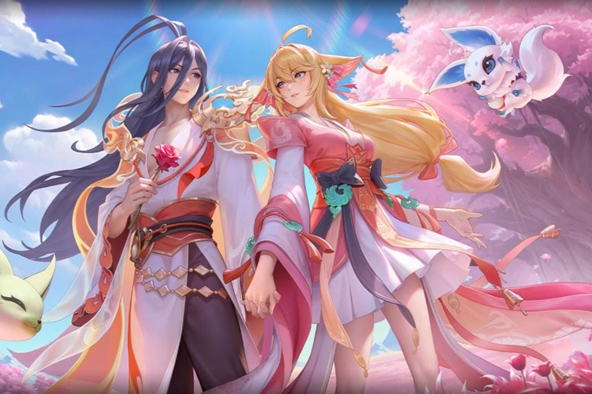 Skin kolaborasi Fox Spirit Matchmaker untuk Augran dan Dyadia. (Dok. Level Infinite)