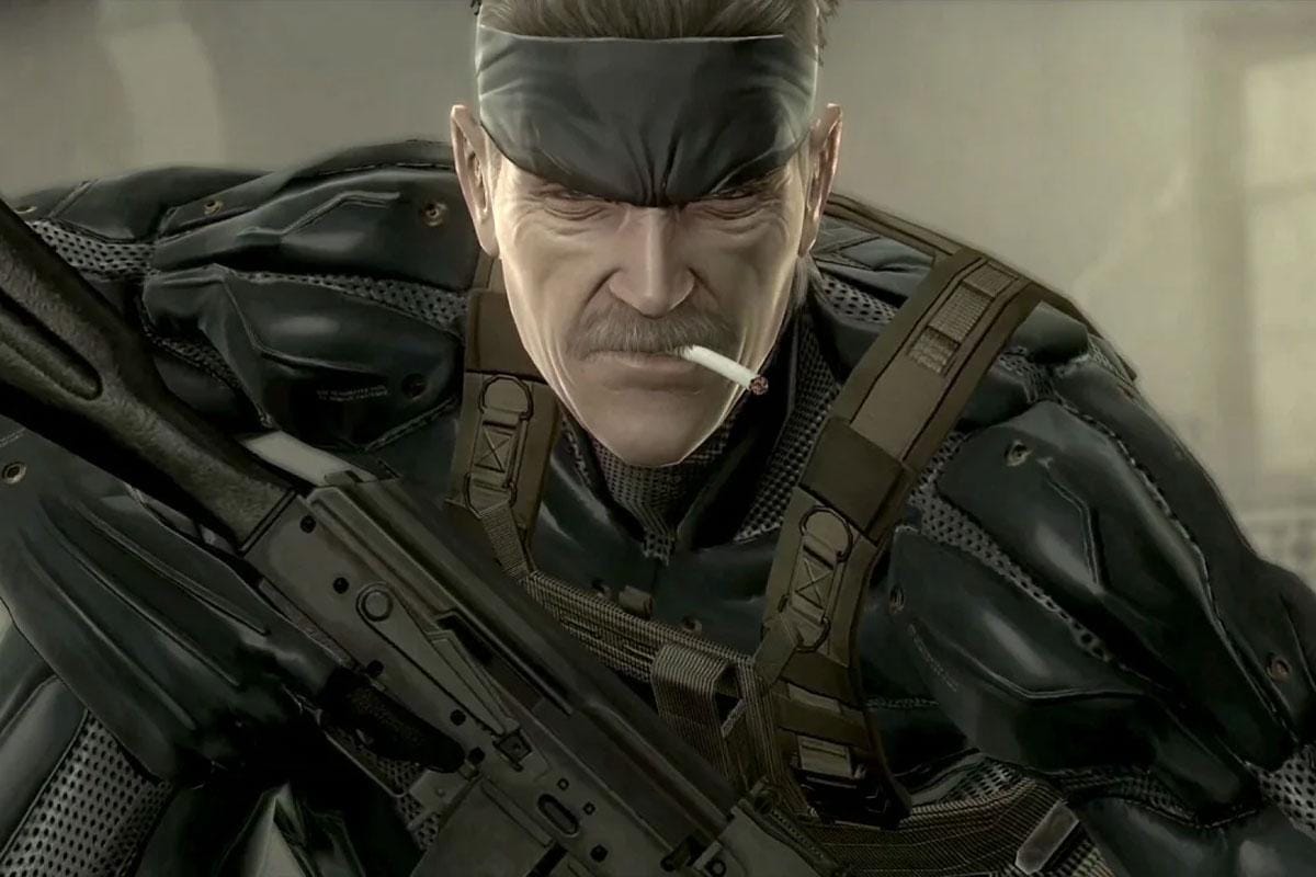 Solid Snake yang mengalami penuaan dini menjalani misi terakhir. (KoKang Gaming)